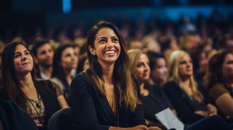 Audience member smiling and engaged at a Michael Taylor Motivationals event